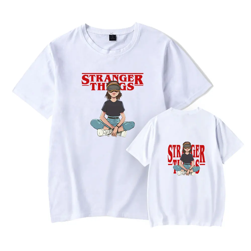

Stranger Things 4 Summer 2022 Women Men Aesthetic Graphic Hellfire Club Cartoon Print Funny Anime Kawaii T-shirt Oversized Tops