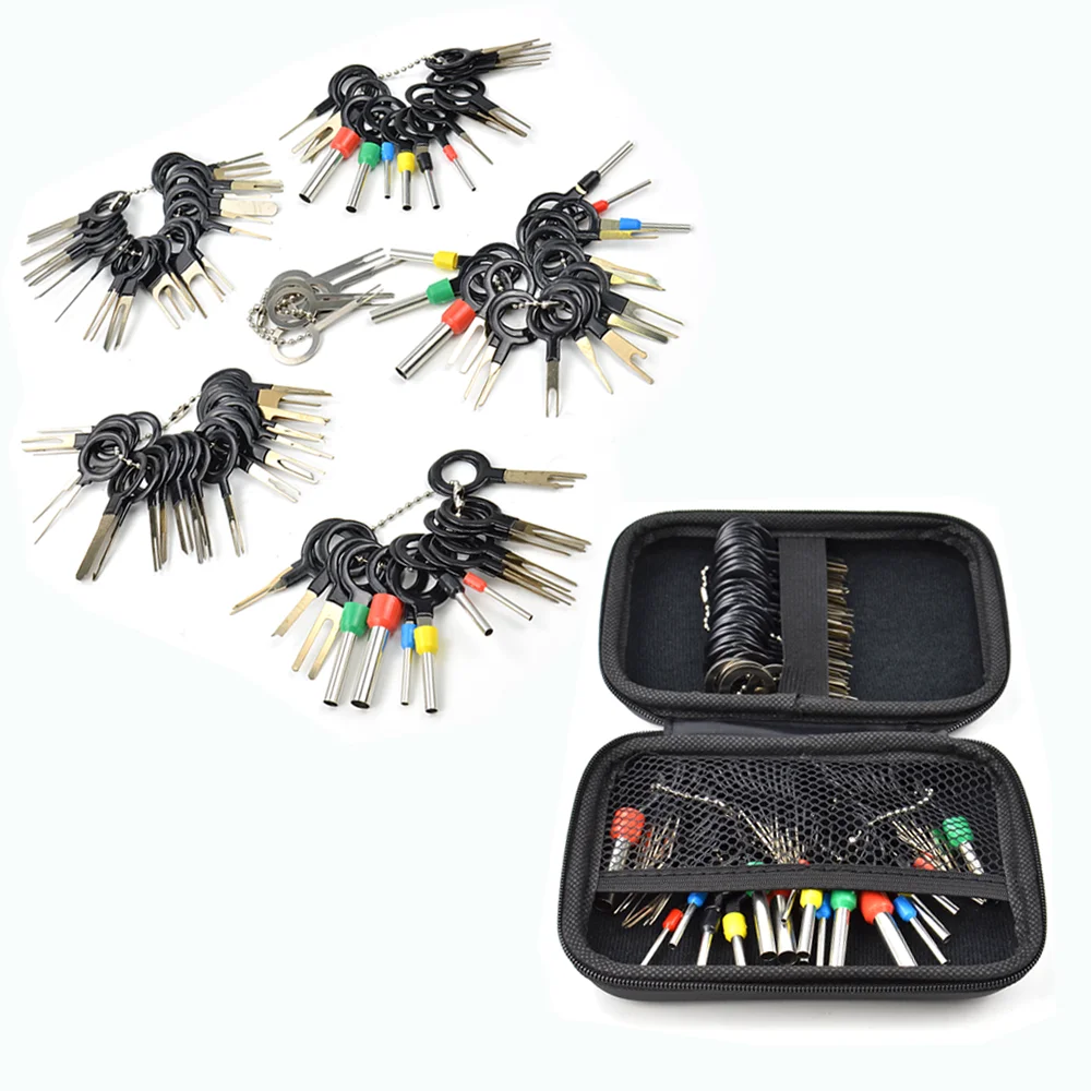 

119PCS Stylus Automotive Plug Terminal Removal Tool Car Electrical Wire Crimp Connector Pin Extractor Kit Key