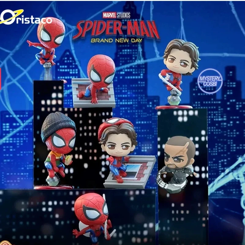 Фото Новинка в наличии: Hottoys Spider-Man 4, абсолютно новая фигурка Cosbi из серии Blind Box, модное украшение для рабочего стола, подарок на праздники. №5