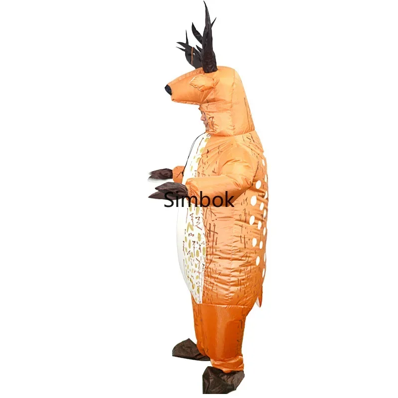 Рождественская модель оленя Milu надувной косплей костюм с героями мультфильмов