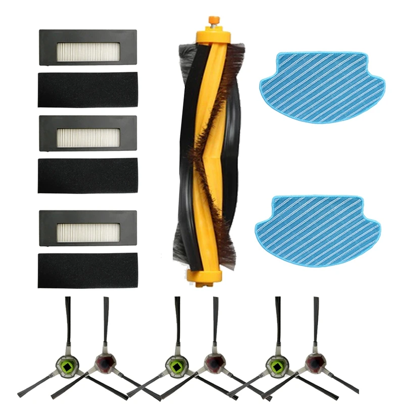 

Vacuum Filter Replacement Kit For Ecovacs Deebot DE55 DE53 DE6G Side Brush Hepa Filter Brush Roller Mop Pad Cloth