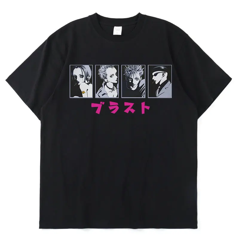 

Футболка Мужская/Женская хлопковая с принтом манга, черные камни