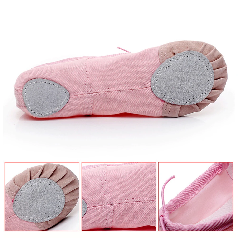 Ballet Shoes Girl Kids Dance Slippers Professional Canvas Soft Sole Ballet Dancing Girls Women Ballet Yoga Gym Dancer Shoes