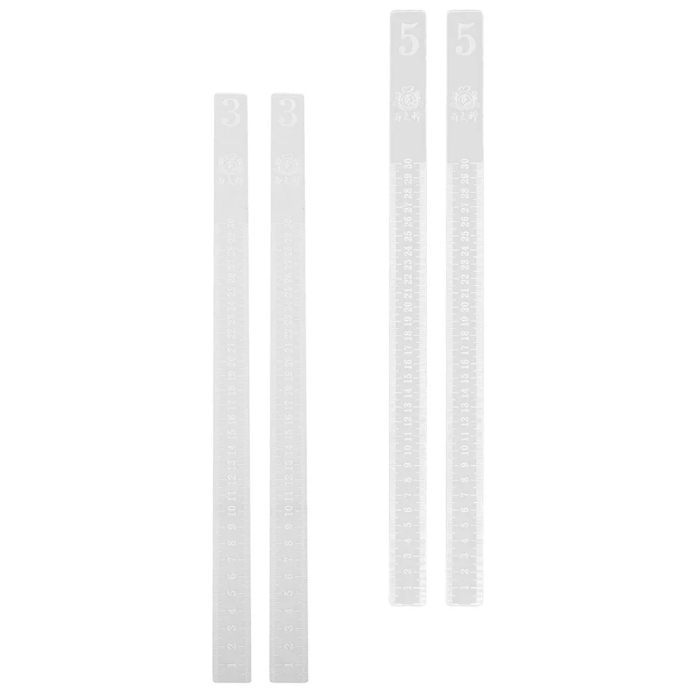 

2 Pairs Of Practical Baking Cookie Measuring Dough Strip Baking Supplies Thickness Leveling Ruler