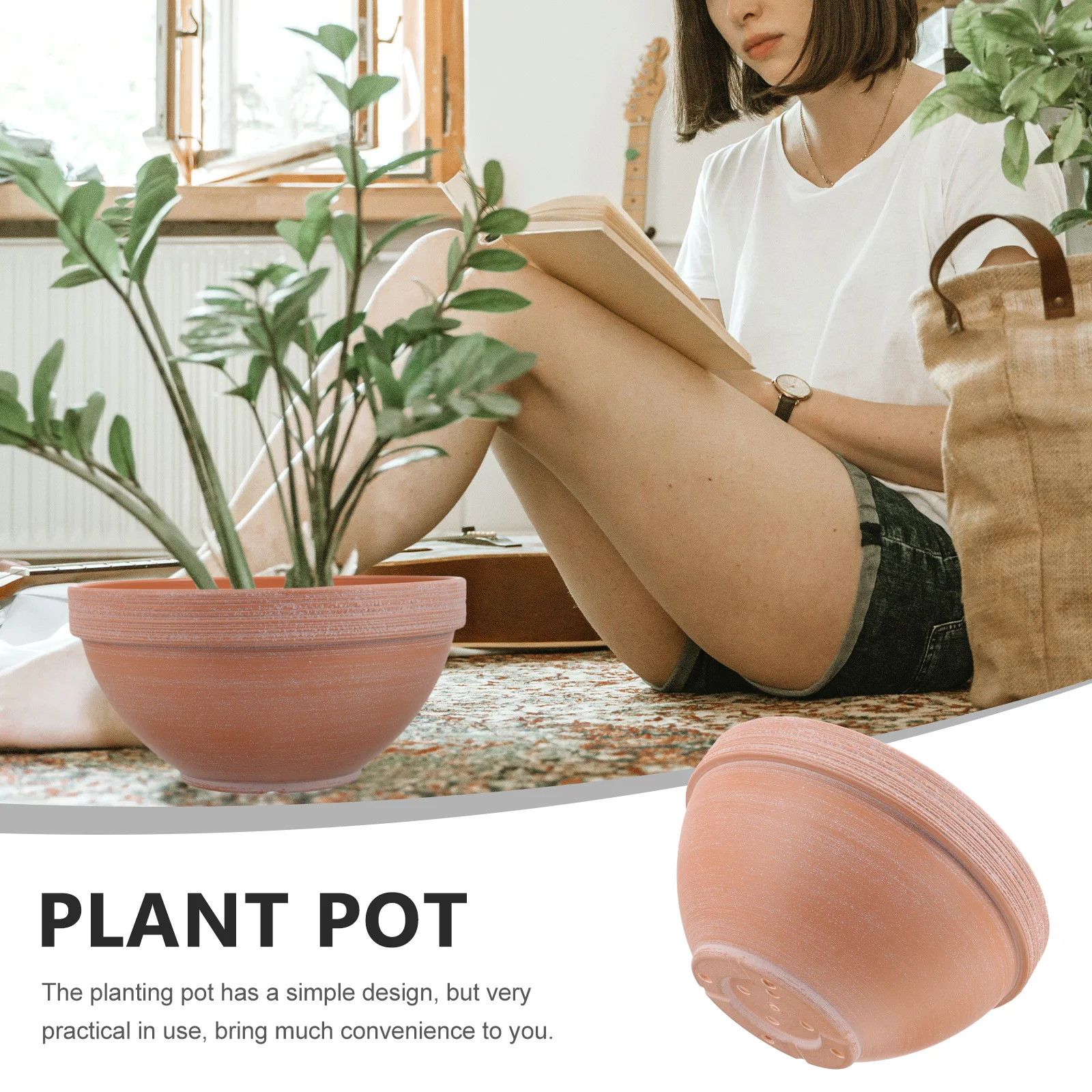 Садовые горшки имитация глины цветок сочный горшок терракотовый цвет для