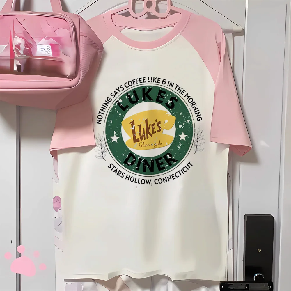 Футболка Gilmore для девочек дышащая Милая уличная одежда в стиле хип-хоп женская