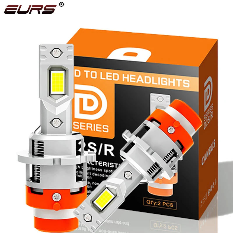 

D2S Светодиодные фары HID 1:1 Ксеноновая лампа D4S LED 12000LM Двусторонний чип CSP 6500K Plug&Play Светодиодные фары Свет для мотоцикла