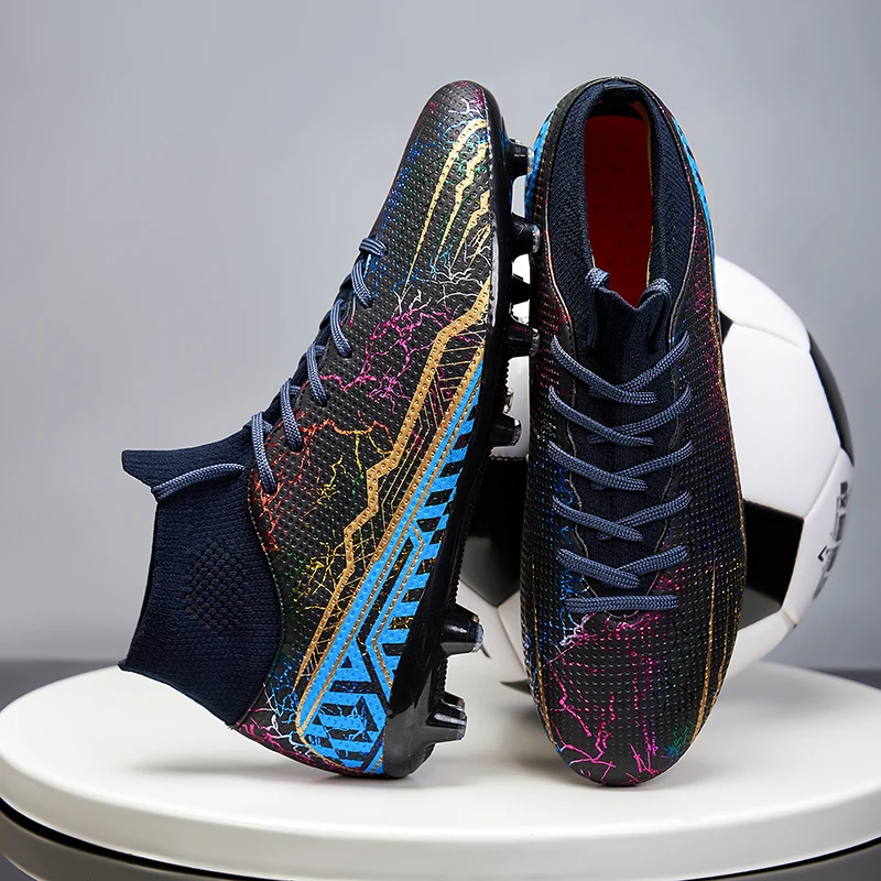 Brand Quality Football Boots Men's Soccer Shoes Cleats TF/FG Boys Wear-Resistant Football Sneakers Outdoor Futsal Training Shoes