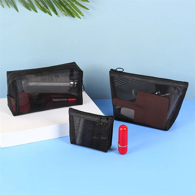 

3 шт./набор, Женская Сетчатая Сумка для косметики