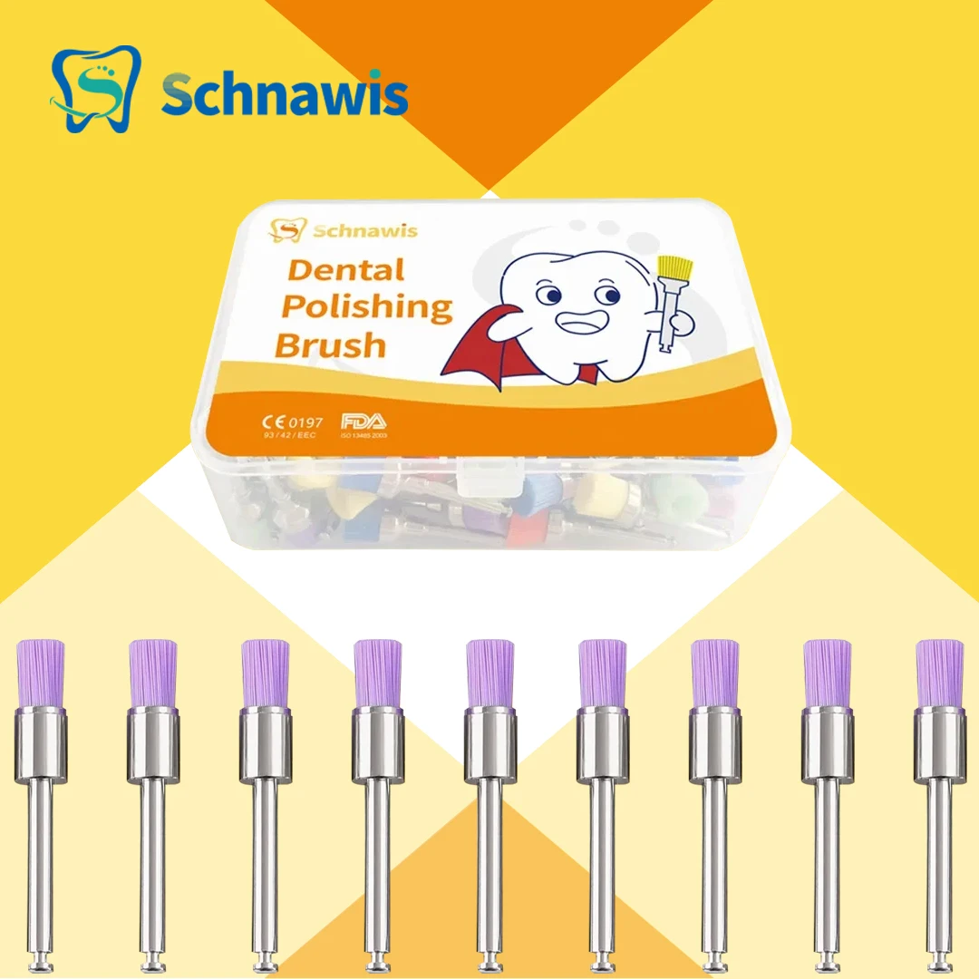 100 шт./коробка зубная щетка для полировки зубов