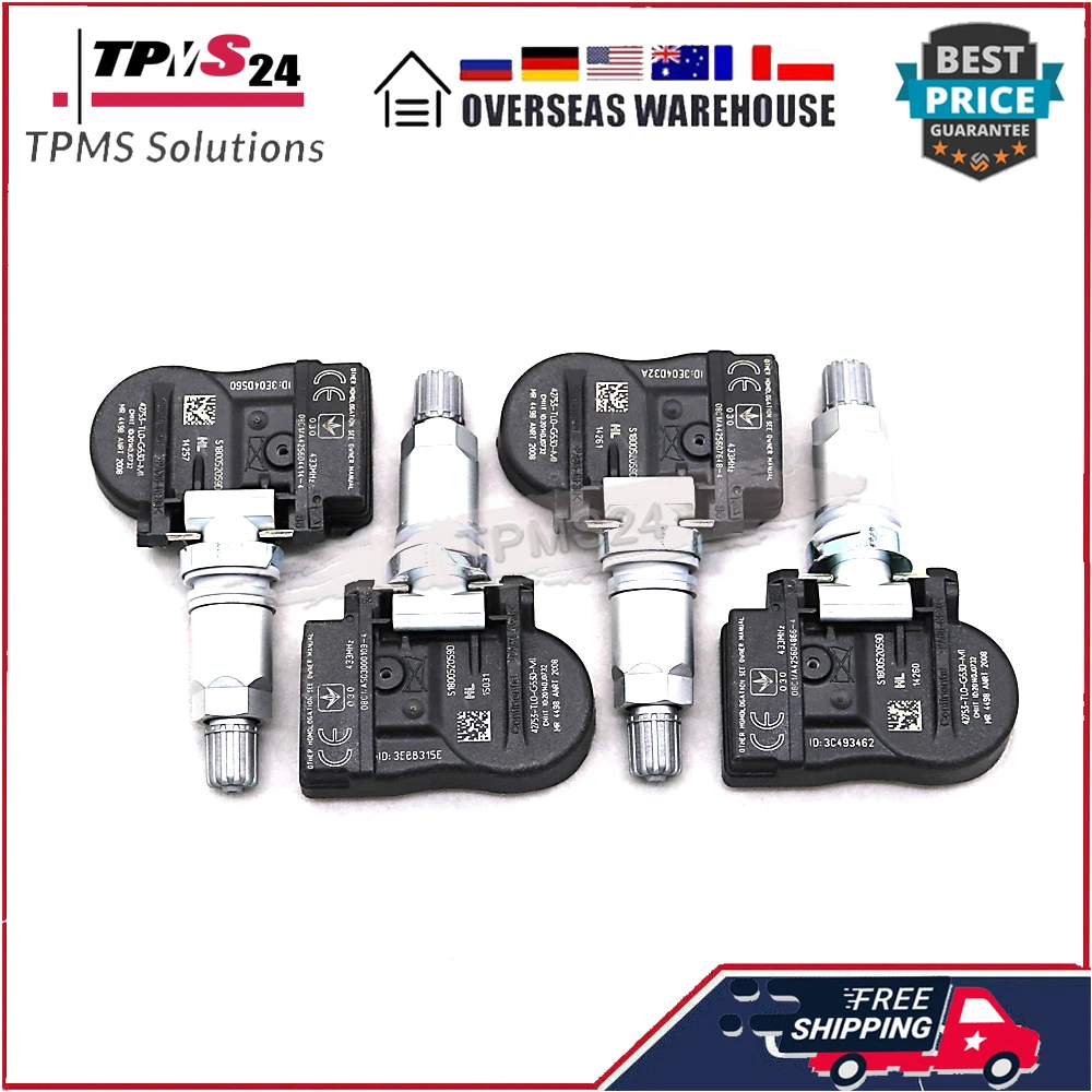 Датчик давления воздуха в шинах для Honda Accord Crosstour Jazz IV Qoros 3 433 МГц, датчик давления воздуха в шинах 42753-TL0-G53