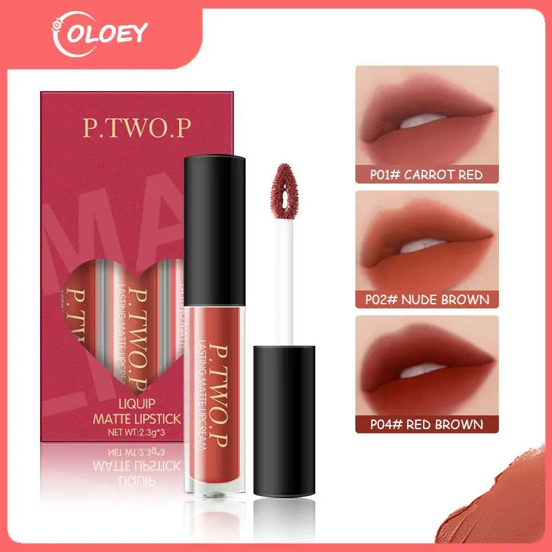 

Long Wearing Matte Lip Tint Waterproof Lipstick Kit Lip Makeup Highly Pigmented