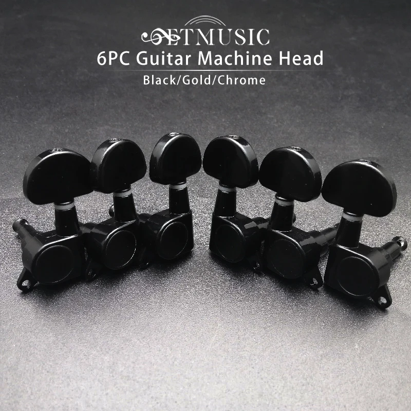 

6Pcs Guitar Sealed Fan-shaped Tuning Pegs Tuner Machine Heads for Acoustic Electric Guitar Guitar Parts