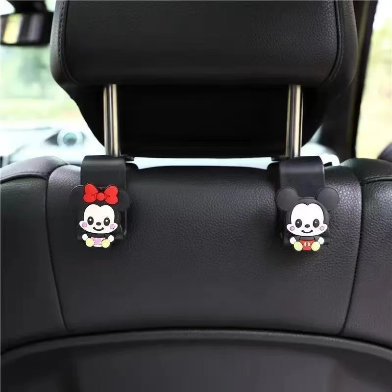 2 пары мультяшных креативных автомобильных крючков крючки для спинки заднего