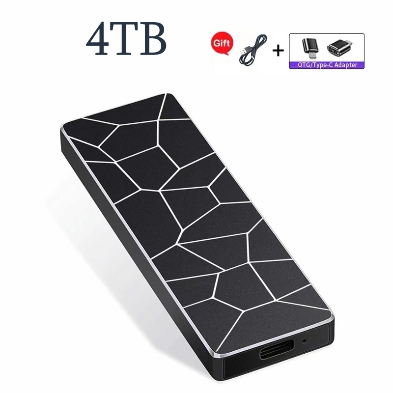 

External SSD 1TB Mini Portable SSD 2TB Solid State Dives USB3.1 High Speed Hard Disks USB Type C Data Storage Devices 4TB 500GB