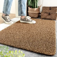 entrance floor rug simple style household vacuuming non slip absorbent mat wear resistant polypropylene solid color carpets