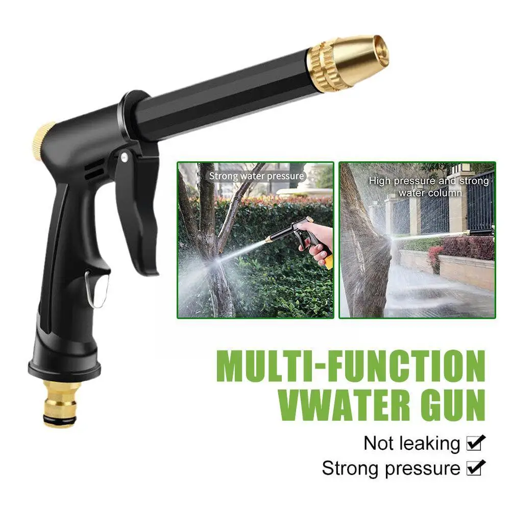 Portable High-Pressure Water Gun Cleaning Car Wash Garden Foam Sprinkler Quick Nozzle Thread Watering Machine Hose Connection