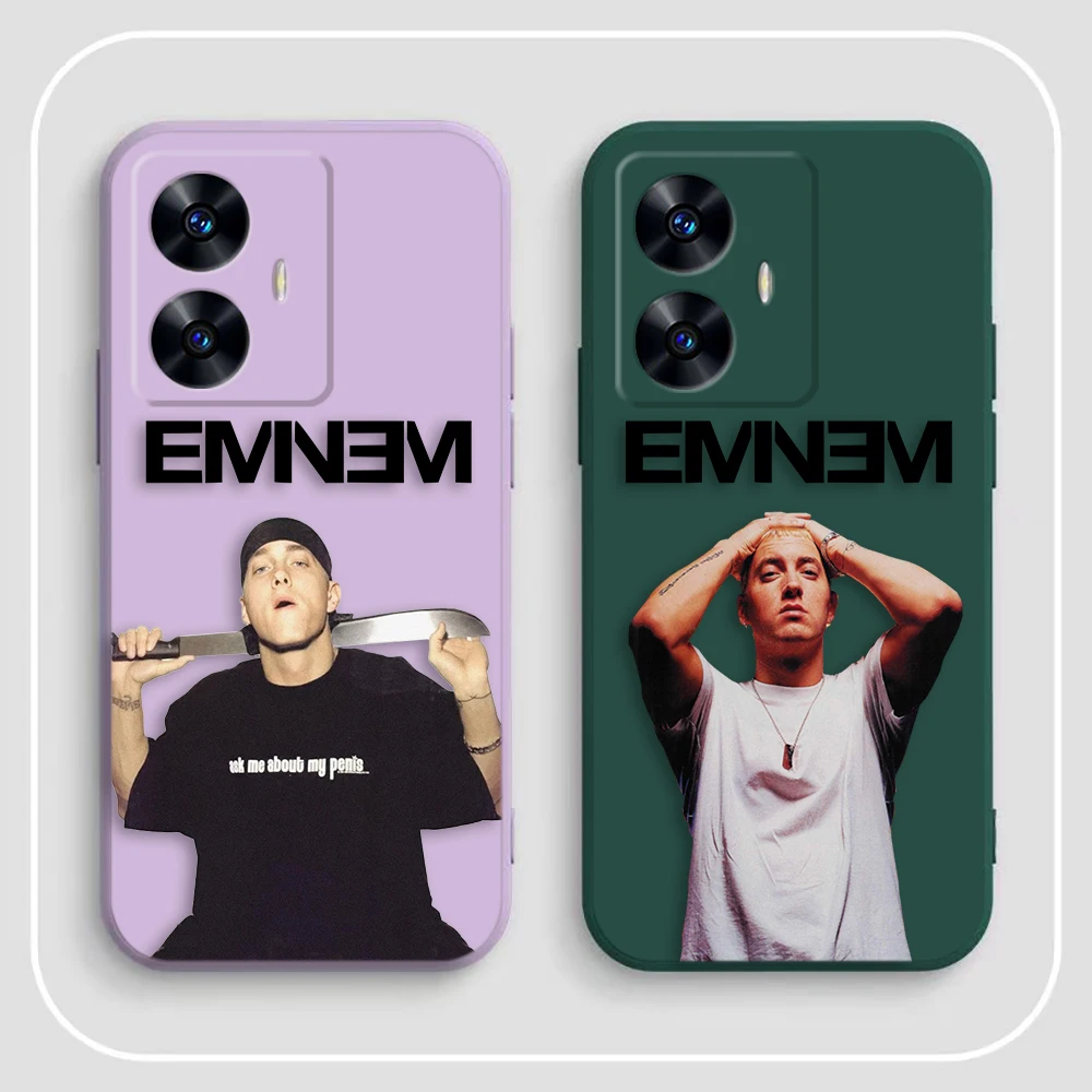 Чехол для телефона Hip Hop Singer e-Eminem Realme C65 C63 C53 C35 C55 C33 C30 C21Y C20 C12 C11 GT 2 XT NARAO 20 30 50 Case Funda