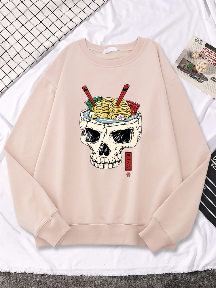 

Худи женское оверсайз в стиле Харадзюку, худи с принтом в японском стиле, рамен, мозг, модная повседневная мягкая уличная одежда, осень