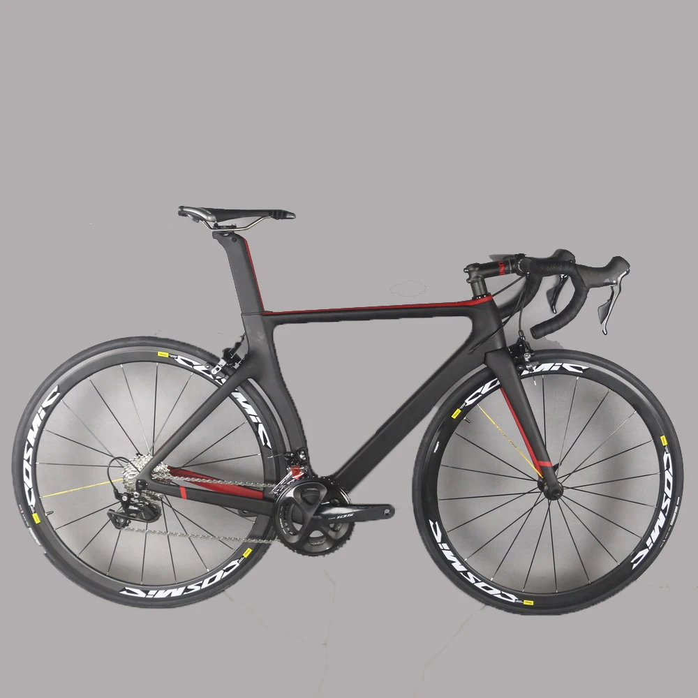 

2022 NEW Aero Road Bike Frameset Carbon Fiber With SHI R7000 Groupset T700 Bicycle Frame Cycle Complete Bike Custom Paint PM02
