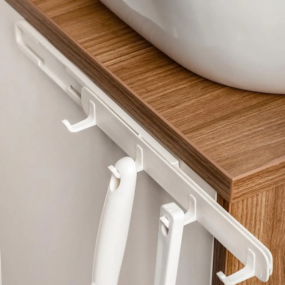  Стойка с крючками для кухни спальни ванной комнаты без сверления выдвижные