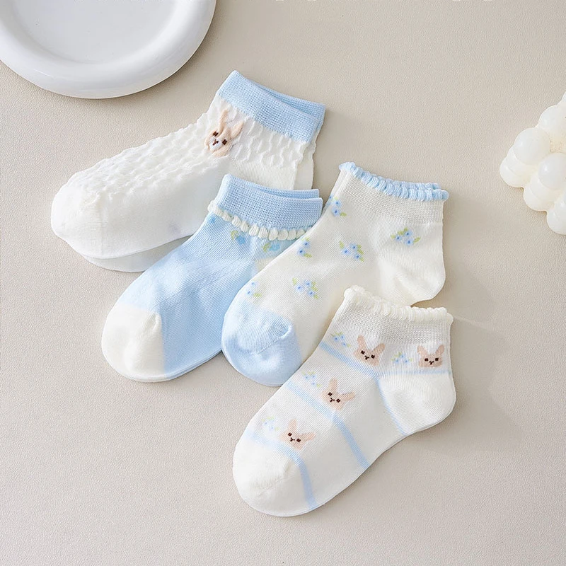 Весенне-летние детские носки тонкие хлопковые повседневные спортивные для
