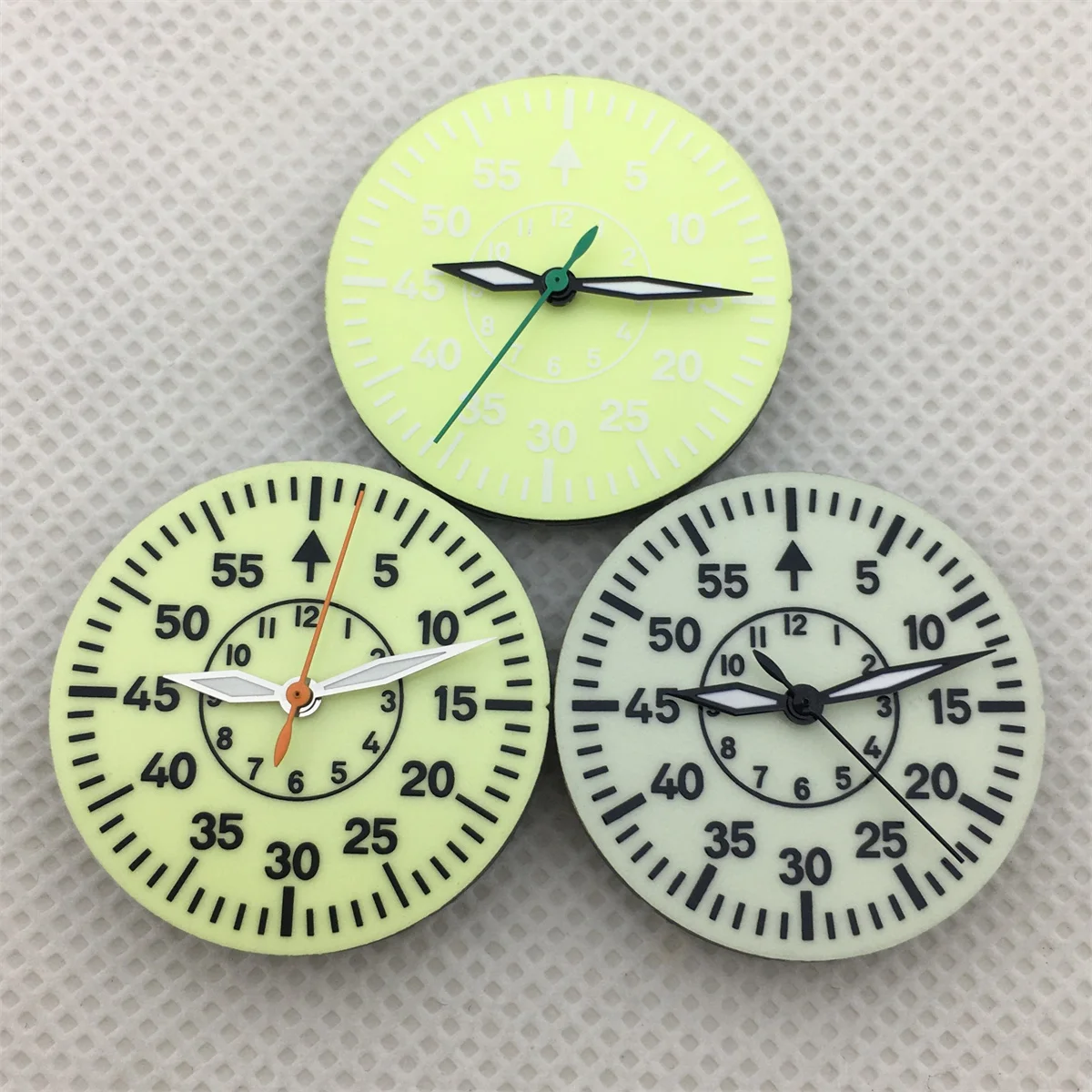 BLIGER 29 мм C3 Зеленый светящийся черный пилотный циферблат NH35 NH36 NH38 NH34 ETA2824 2836 PT5000 Miyota