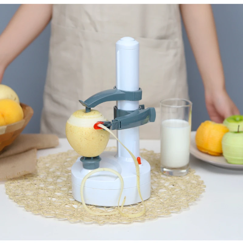 

Automatic Electric Spiral Fruit Potato Peeler Battery Powered Peeling Machine Kitchen Tools Upgraded Gadgets Accessories