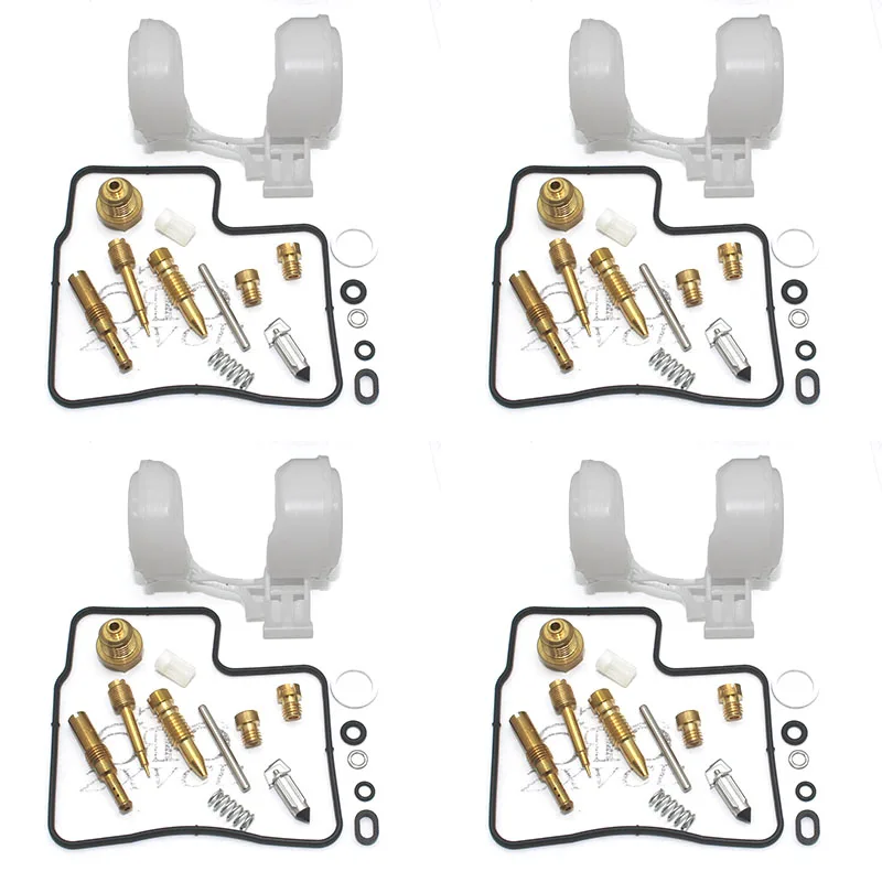 Комплект Для Ремонта Карбюратора мотоцикла, 4 комплекта для CBR1000F 1987-1991 CBR 1000 CBR1000 F, плавающая игла, прокладка