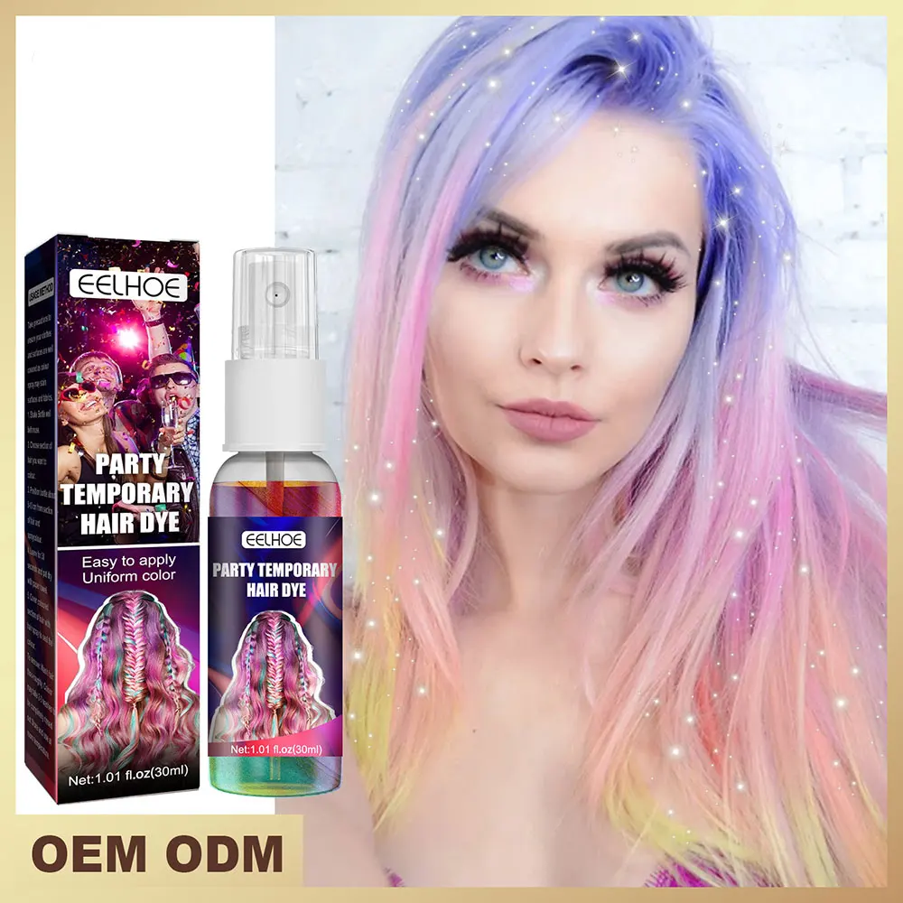 Hair Dye Spray One-time Sex Party Colored Hair Fast and Easy To Color Lazy People Do Not Hurt Hair Flash Hairdressing Agent