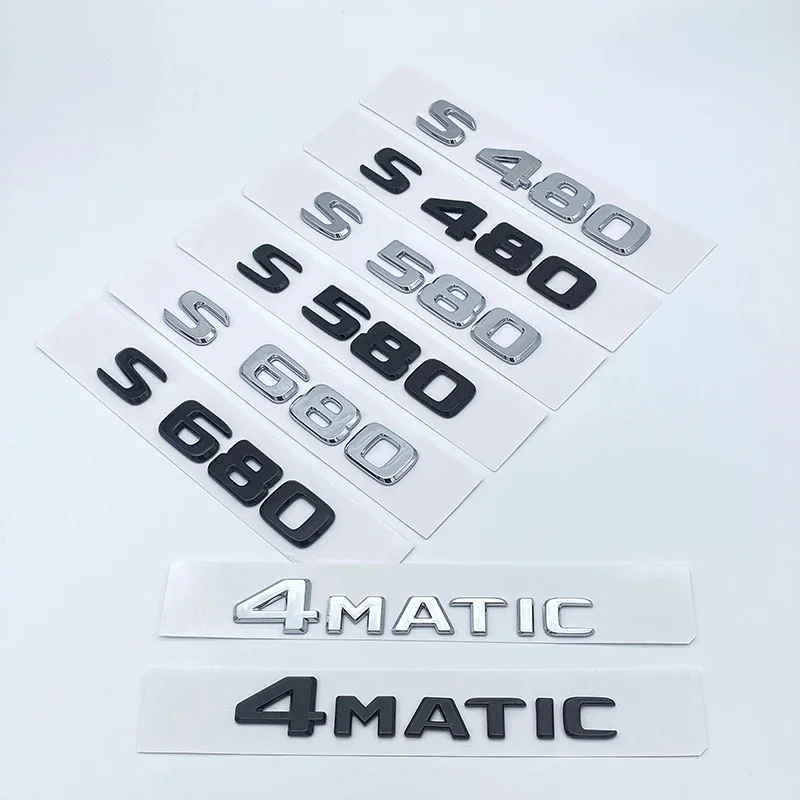 Автомобильный задний багажник, эмблема, буквенные наклейки для Mercedes Benz W222 W223 S320 S350 S400 S500 S450 S63 S480 S560 S580 S600