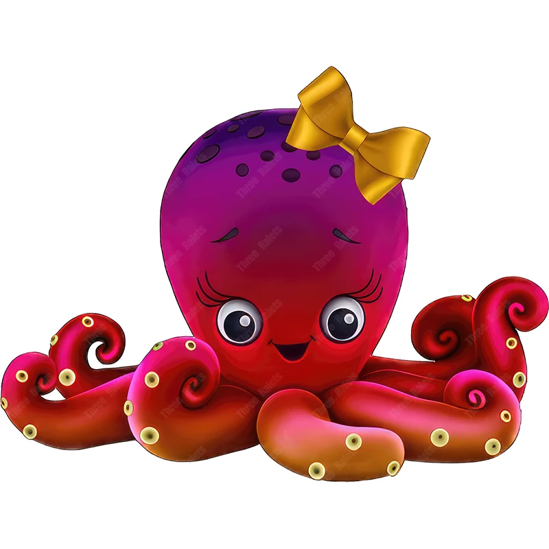 Три Ratels CF28 смешной Осьминог детская спальня декоративная наклейка на стену