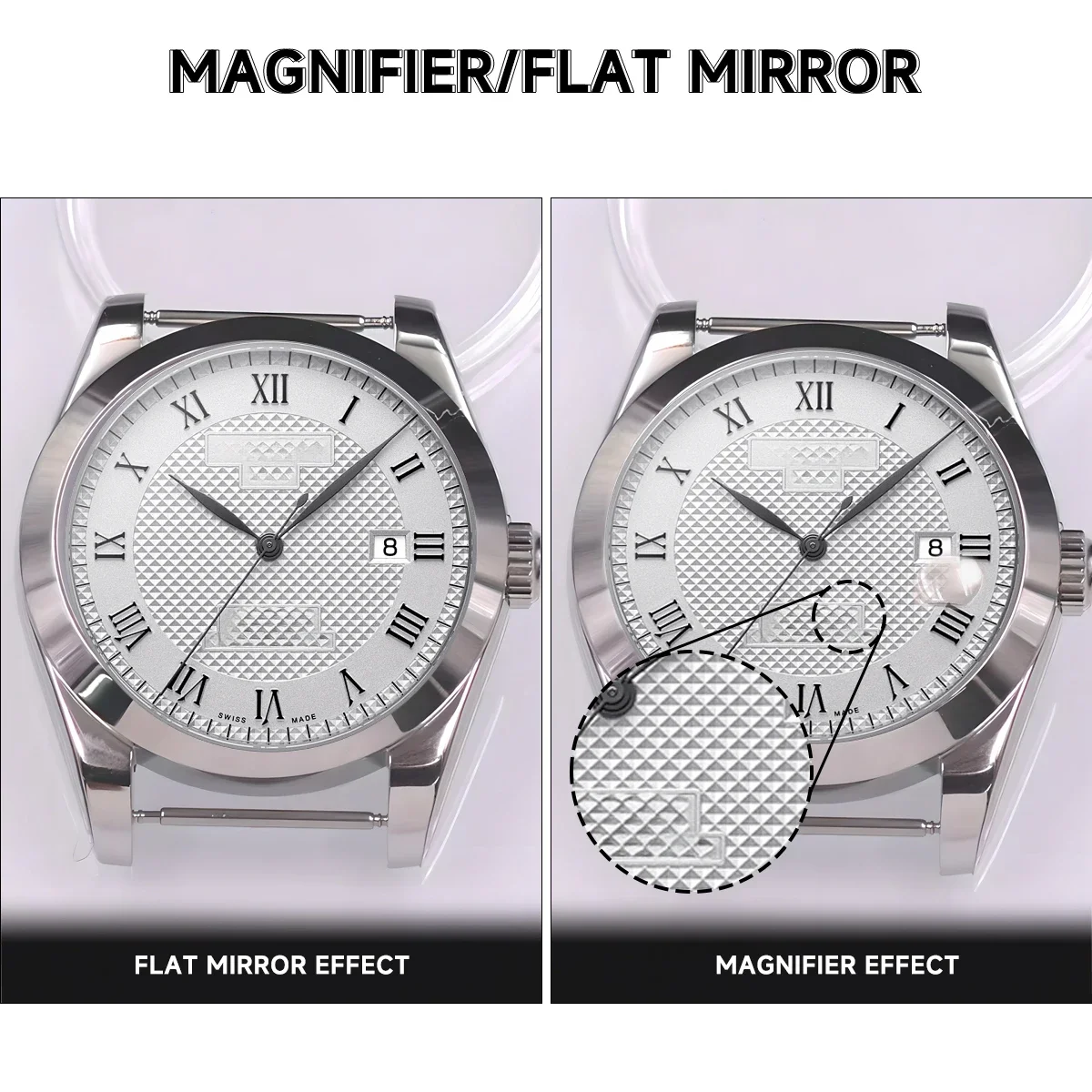 Часы из нержавеющей стали с сапфировым стеклом 36 мм