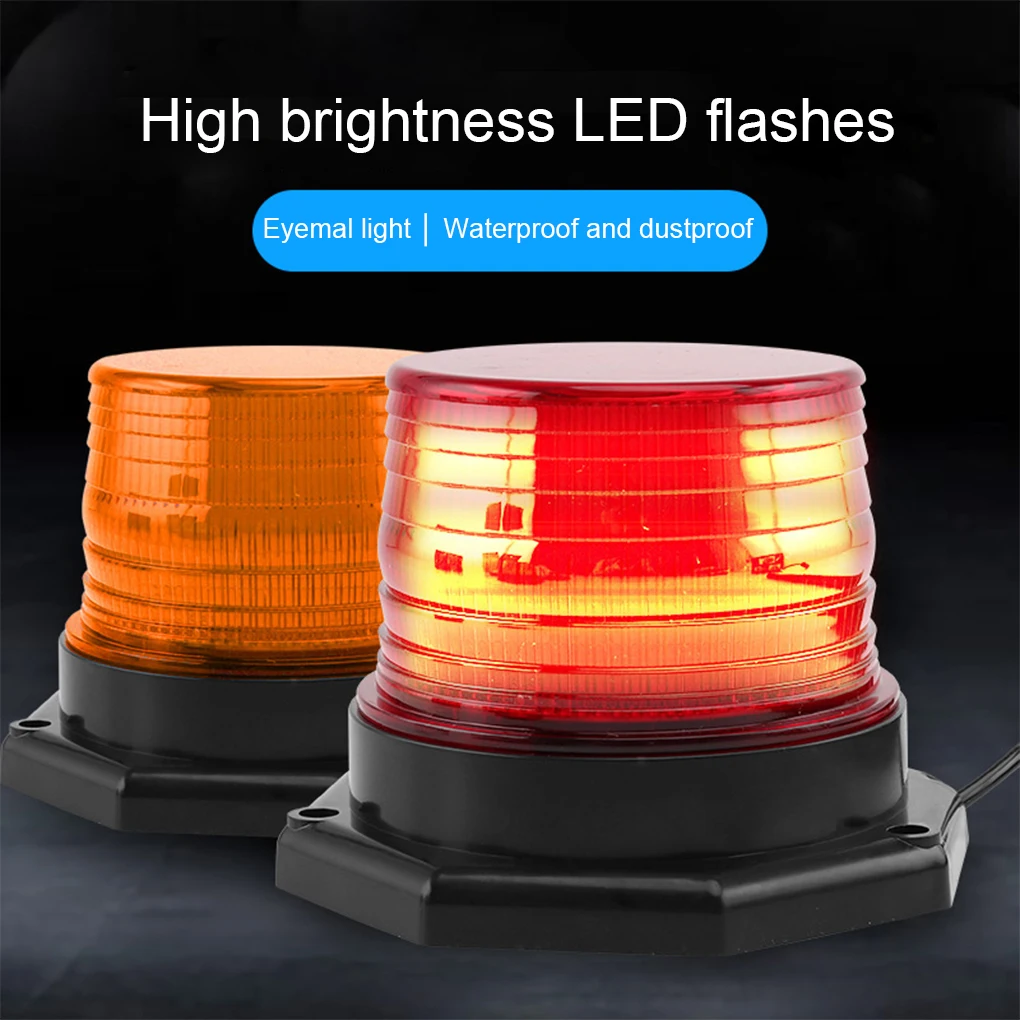 

LED Strobe Police Light 12v/24v Amber Warning Lights Emergency Flash Beacon Light Ceiling Lamps for Forklift Trucks