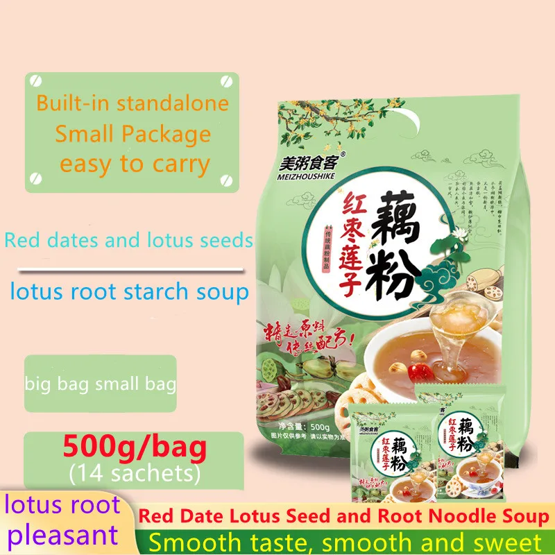 

Red dates and lotus root starch soup 500/bag (14 packets) No Teapot