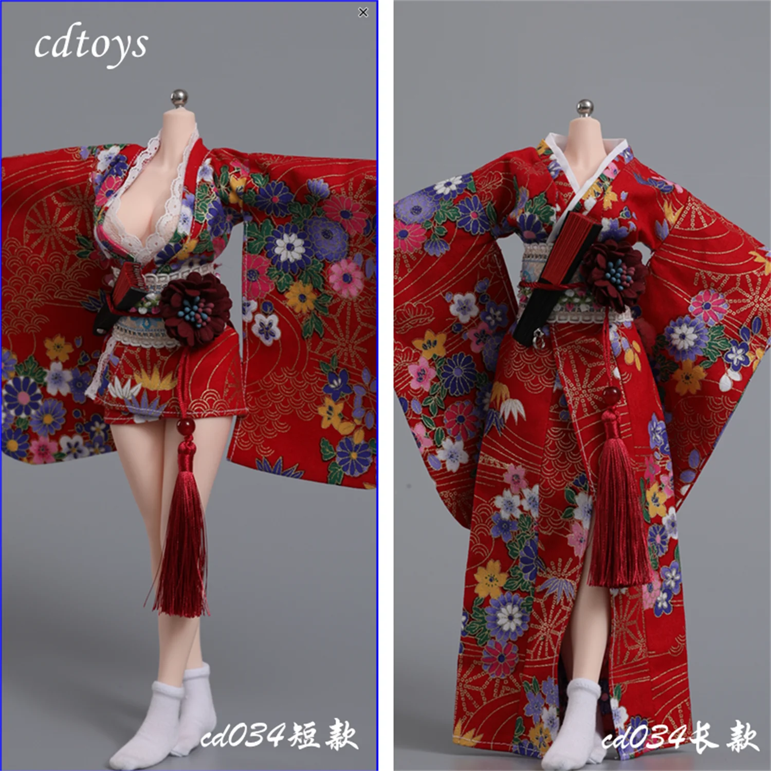 

Cdtoys cd034 1/6 короткое платье, японское кимоно, подходит для 12-дюймовых женских экшн-фигурок