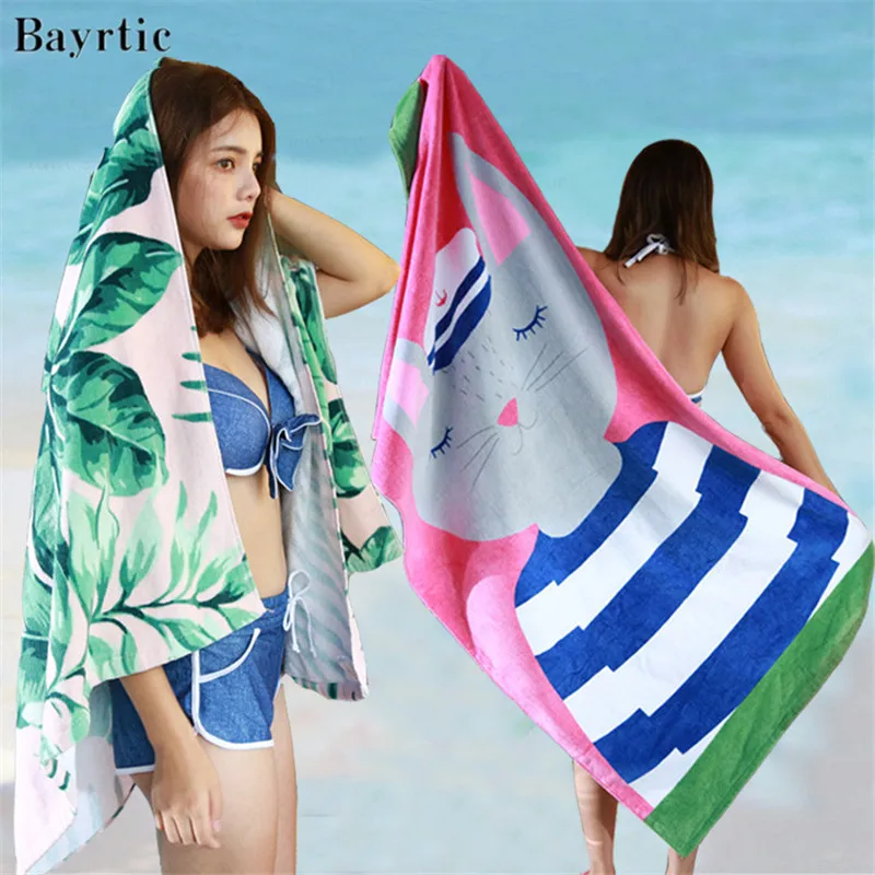 

Cotton Beach Bathroom Towel Water Absorbing Breathable Adult Toalla Playa Grande Serviette De Plage Blanket Toallas De Baño