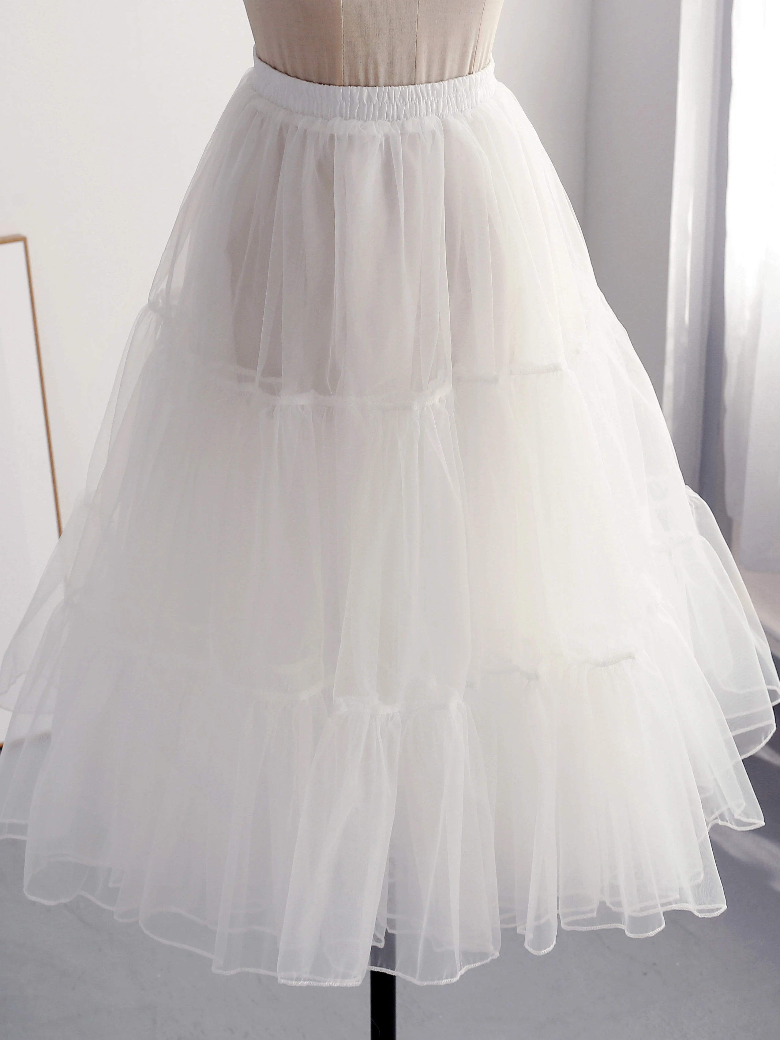 Lolita Crinoline Violence Soft Veil Support Daily Carmen Boneless 75cm Mid-Length Half-Length Slip Dress