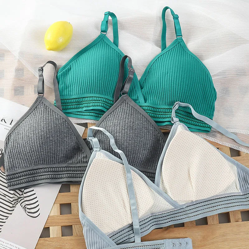 

Soft Bralette Cotton Lining Bras For Women Thin Wireless Push Up Bra Comfort Breathable Underwear Ladies Bralette Sexy Lingerie