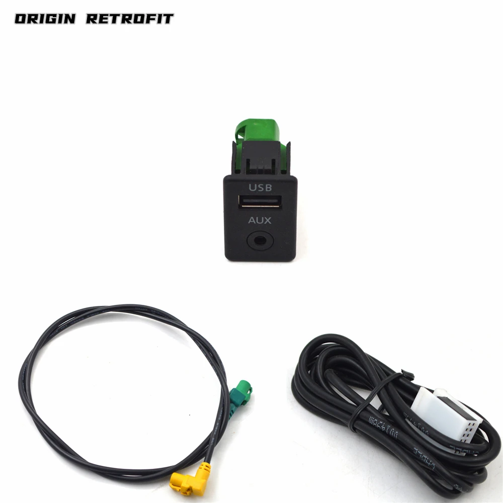 3CD 035 249 AA 3CD035249 RNS310 RCD510 Автомобильный USB AUX переключатель адаптер жгуты розетки
