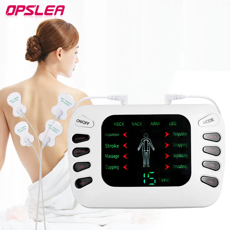 

Electric Pulse Massager Tens Ems Machine Nerve Muscle Stimulator Physiotherapy Device Back Neck Acupuncture 8 Modes Massage