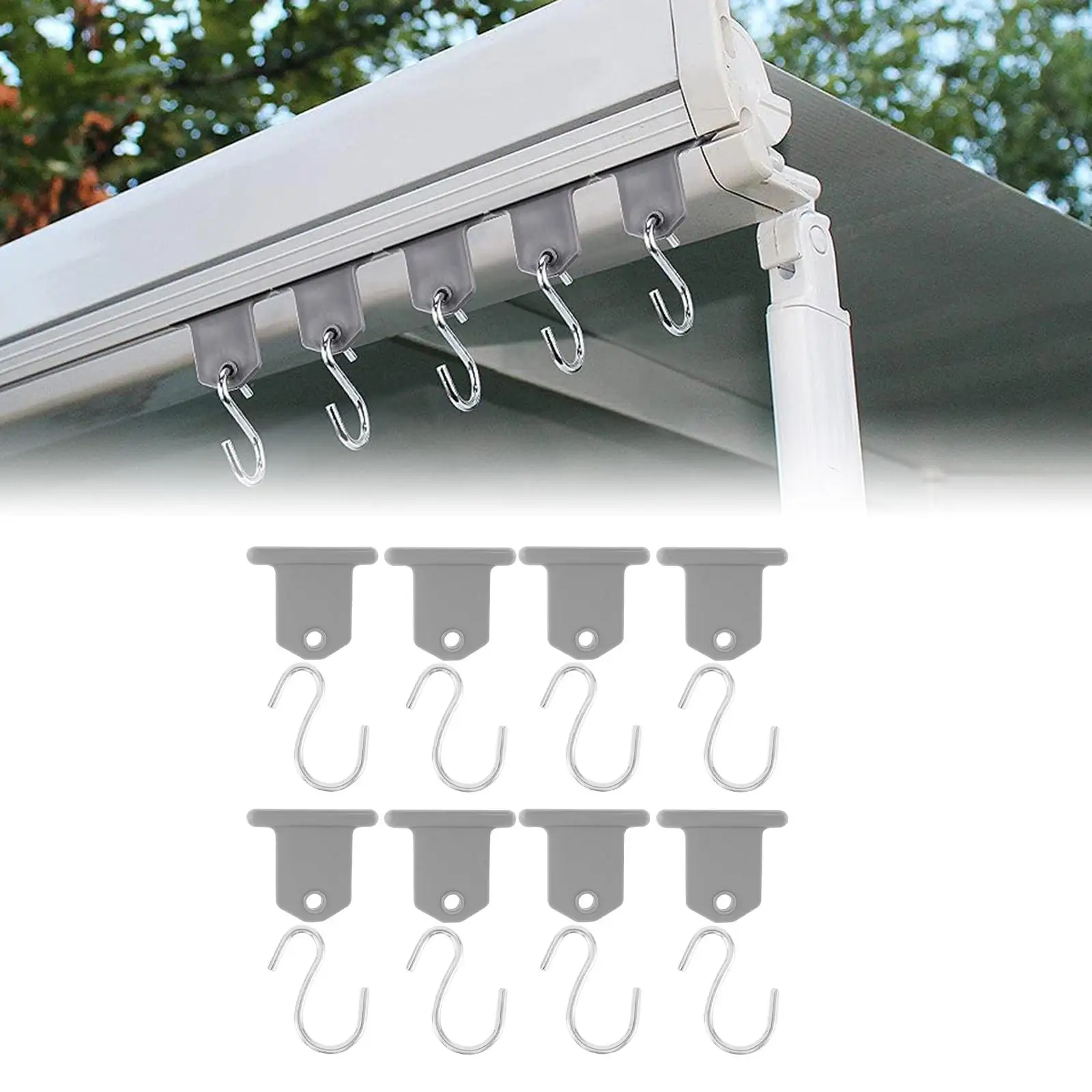 

S-образный крючок для тента для кемпинга, палатки, мотоцикла, дома