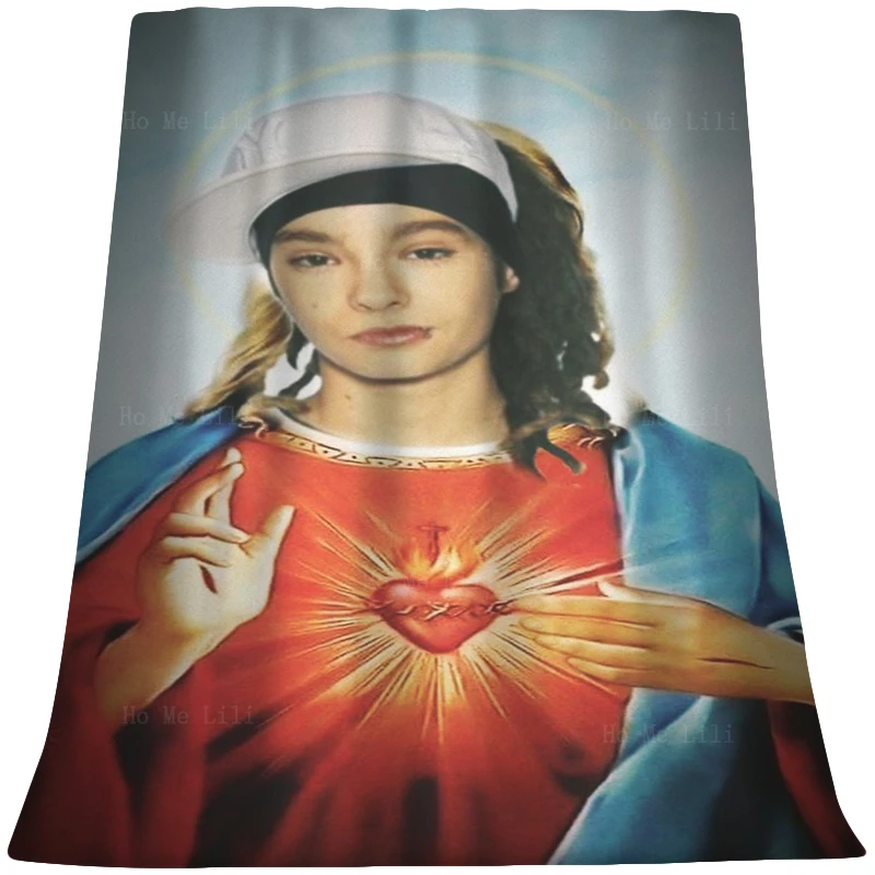 

Мягкое и уютное фланелевое одеяло с имитацией Тома каулитца, имитирующего Священное Сердце Иисуса Святого Давида, музыкантов знаменитостей