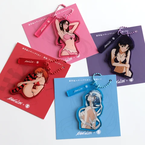 AYANAMI REI аниме брелок для женщин Ева акриловый брелок для ключей человек Mari Makinami иллюстримый брелок для ключей кулон аксессуары подарок другу