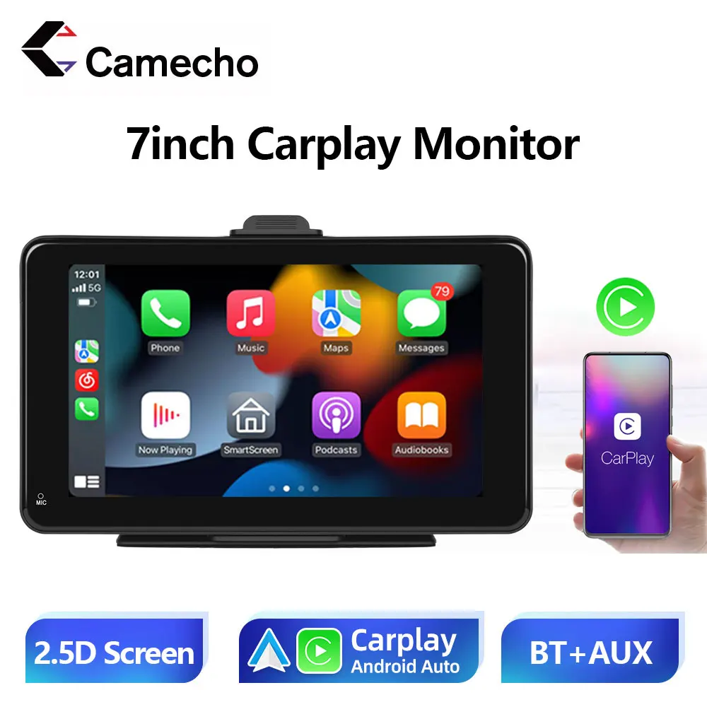 Универсальный 7-дюймовый автомобильный радиоприемник Camecho мультимедийное видео