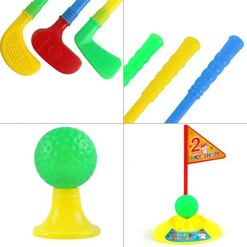 

Professional Children Kids Outdoor Sports Games Toys Multicolor Plastic Mini Golf Club Set