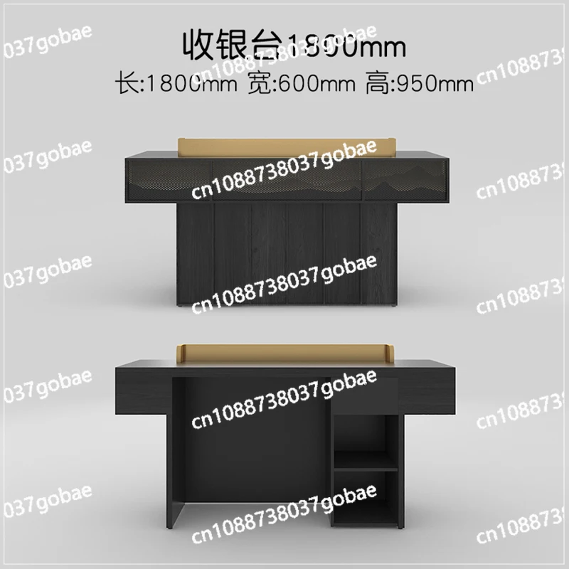 LMM Черный Свет Роскошный Магазин Касса Современная Новая Китайская Компания Офис