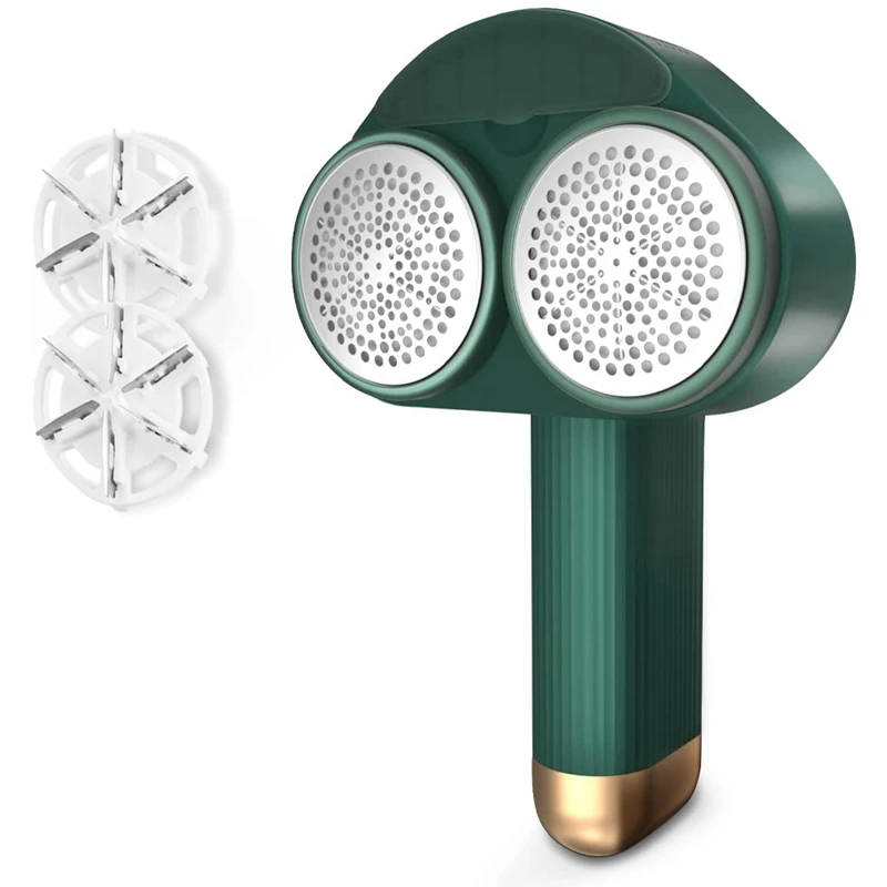 

Бритва для ткани, средство для удаления катышков, бритва с двойной головкой для свитера, бритва для катышков с 6-ю лезвиями эффективно и быст...