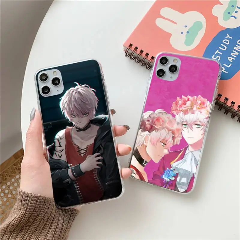 

Saeran Unknown Mystic Messenger Phone Case Transparent soft For iphone 12 11 13 7 8 6 s plus x xs xr pro max mini