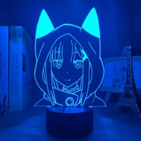 3d anime lamp emilia re zero nightlight for kids bedroom decor led night light birthday gift waifu manga re zero led light